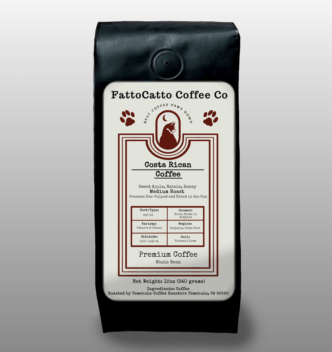 Costa Rican Coffee: Whole Bean – FattoCatto