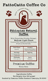 Ethiopian Natural Coffee: Whole Bean
